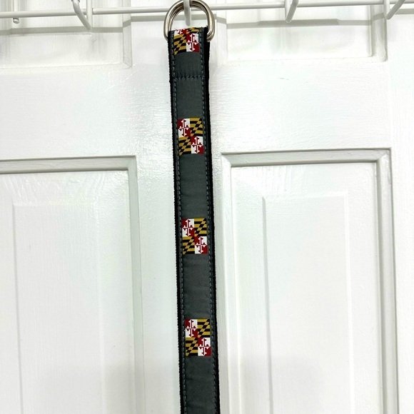 Men’s Maryland flag belt. D ring pull-thru style belt. Sz Large - Picture 1 of 4